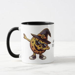 Dabbing Pickleball Pumpkin Halloween Sports Mug