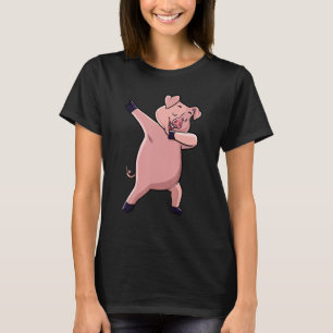 Dabbing Pig Farm Animal Lover Farmer Men Women Kid T-Shirt