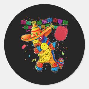 Dabbing Pinata Sombrero Picklebyll Player Fan Cinc Classic Round Sticker