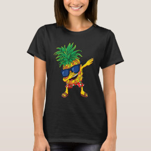 Dabbing Pineapple Aloha Sunglasses Beaches Hawaii T-Shirt