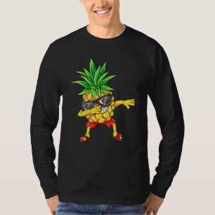 Dabbing Pineapple Sunglasses Aloha Beaches Hawaii T-Shirt