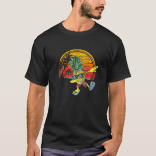 Dabbing Pineapple Sunglasses Aloha Beaches Hawaii T-Shirt