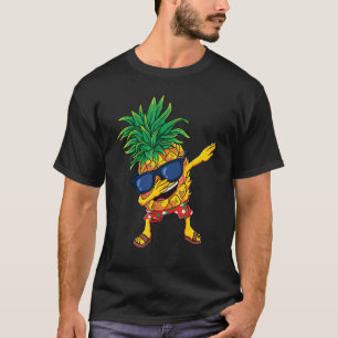 Dabbing Pineapple Sunglasses Aloha Beaches Hawaii  T-Shirt