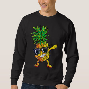 Dabbing Pineapple Sunglasses Aloha Hawaii Hawaiian Sweatshirt