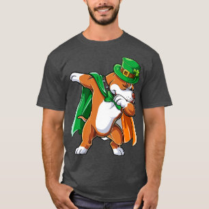 Dabbing Pitbul Irish Leprechaun St Patricks Day Fo T-Shirt