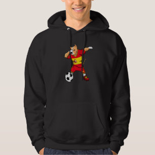 Dabbing Pitbull Spain Soccer Fans Jersey Spanish F Hoodie