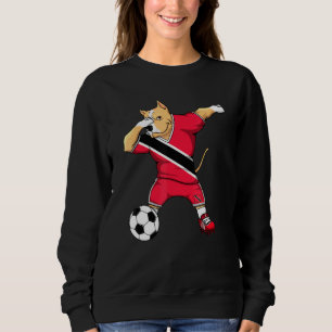 Dabbing Pitbull Trinidad And Tobago Soccer Fans Fo Sweatshirt