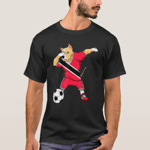 Dabbing Pitbull Trinidad And Tobago Soccer Fans Fo T-Shirt