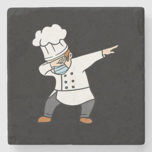 Dabbing Pizza Chef Baker Pizzabaker Dab dance gift Stone Coaster