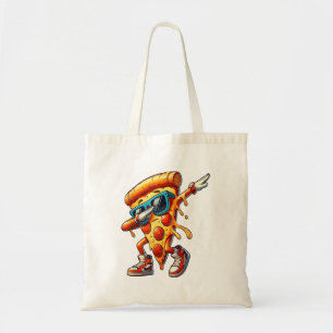 Dabbing Pizza Slice Fun Graphic Tee for Food Lover Tote Bag
