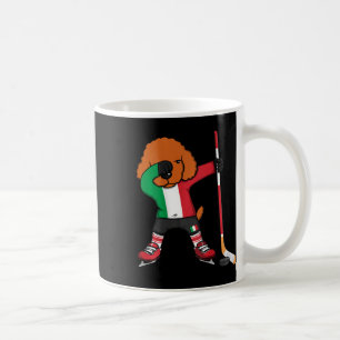 Dabbing Poodle Dog Italy Ice Hockey Fans Jersey Wi Coffee Mug