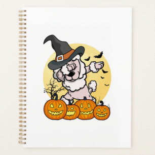 Dabbing Poodle Halloween Planner