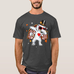 Dabbing Poodle Thanksgiving Day Dog Pilgrim Boys K T-Shirt
