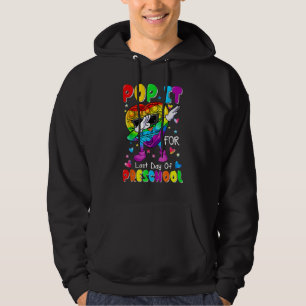 Dabbing Pop It Push It For Last Day Of Preschool T Hoodie