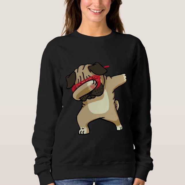 Dabbing Pug Essential T-Shirt 652 Sweatshirt (Front)