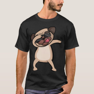 Dabbing Pug Funny Dog Lovers T-Shirt