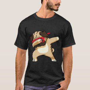 Dabbing Pug funny hip hop T-Shirt