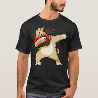 Dabbing Pug funny hip hop t T-Shirt