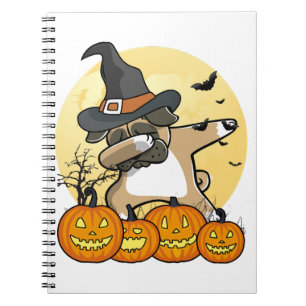 Dabbing Pug Halloween Notebook