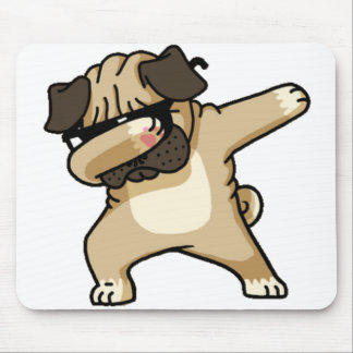 Dabbing Pug Mouse Pad
