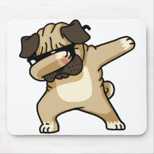 Dabbing Pug Puppy Mouse Pad