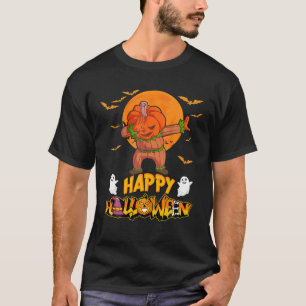 Dabbing Pumkin Halloween Girls Dab Gifts T-Shirt