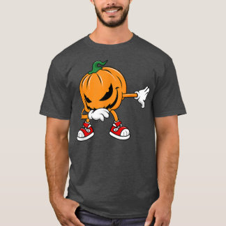 Dabbing Pumpkin Halloween Funny Boys Men Dab Dance T-Shirt