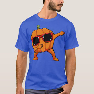 Dabbing Pumpkin Lazy Halloween Costume Funny Jack T-Shirt
