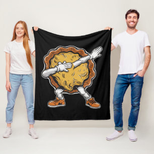 Dabbing Pumpkin Pie Thanksgiving Day  Fleece Blanket