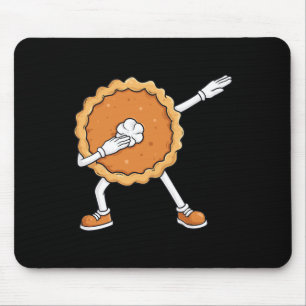 Dabbing Pumpkin Pie Thanksgiving Day Fun Boys Kids Mouse Pad
