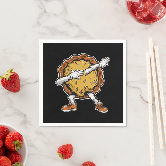 Dabbing Pumpkin Pie Thanksgiving Day  Napkin (Insitu)