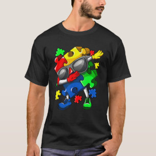 Dabbing Puzzle Pieces Autism Dab T-Shirt