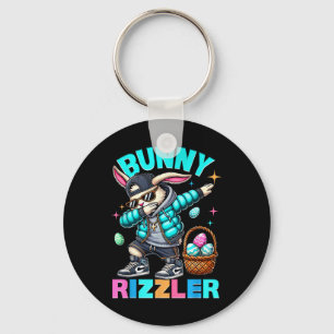 Dabbing Rabbit Bunny Rizzler Easter Day Rizz Eggs Key Ring