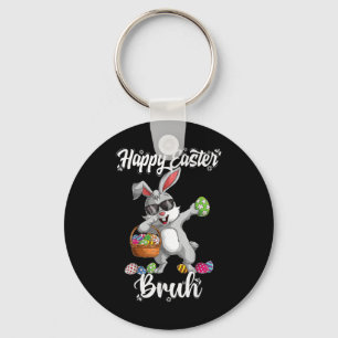 Dabbing Rabbit Easter Day Bruh Eggs Dab Boys Girls Key Ring