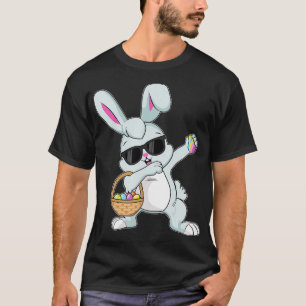 Dabbing Rabbit Easter Day Eggs Bunny Dabbing Boys  T-Shirt