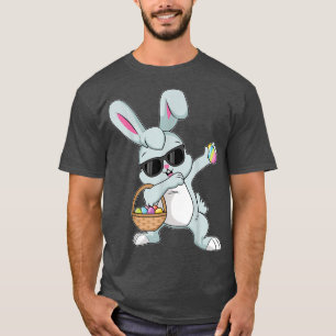 Dabbing Rabbit Easter Day Eggs Bunny Dabbing Boys T-Shirt