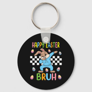 Dabbing Rabbit Easter Day Eggs Dab Boys Girls Kid Key Ring