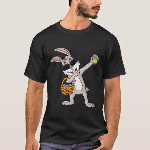 Dabbing Rabbit Easter Day Eggs Dab Boys Girls Kids T-Shirt