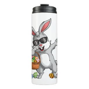 Dabbing Rabbit Easter Day Eggs Dab Bunny Thermal Tumbler