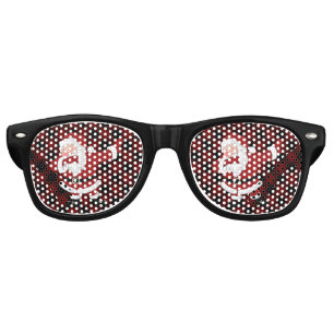 Dabbing Red Plaid Santa Claus   Fun Rustic Buffalo Retro Sunglasses