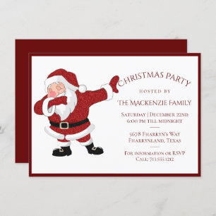 Dabbing Red Santa Claus   Fun Holiday XMAS Humour