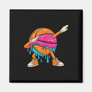 Dabbing Respect The Drip Sketll Boys Girls Cream D Magnet