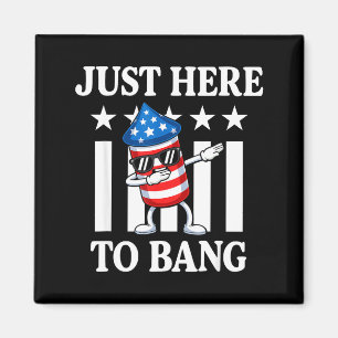 Dabbing rocket usa stars patriotic fourth of july magnet