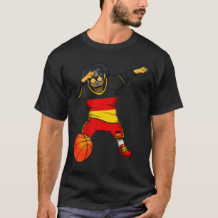 Dabbing Rottweiler Germany Jersey German Sketll Lo T-Shirt
