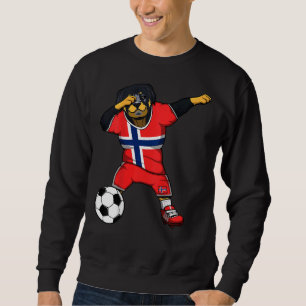Dabbing Rottweiler Norway Soccer Fans Sweatshirt
