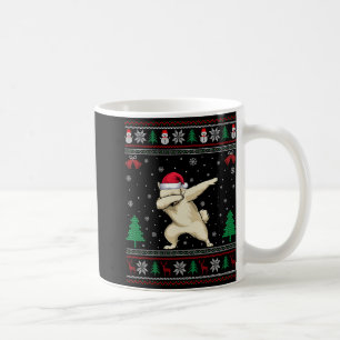 Dabbing Samoyed Dog Santa Hat Boys Girls Kids Chri Coffee Mug