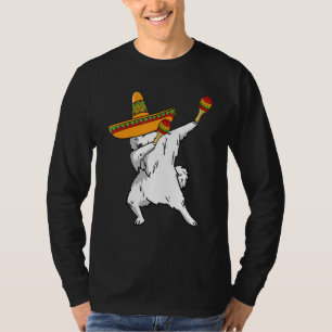 Dabbing Samoyed Sombrero Mexican Costume Cinco De T-Shirt