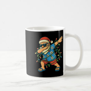 Dabbing Santa Christmas In July 2025 Boys Hawaiian Coffee Mug