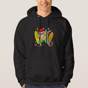 Dabbing Santa Christmas In July Kids Hawaiian Xmas Hoodie