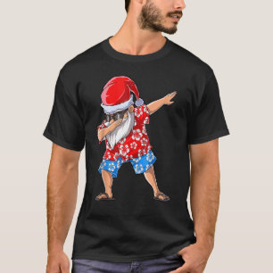 Dabbing Santa Christmas In July  Men Tropical Hawa T-Shirt